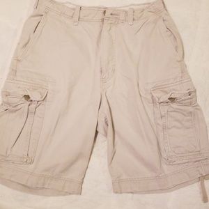 Abercrombie & Fitch cargo khaki shorts